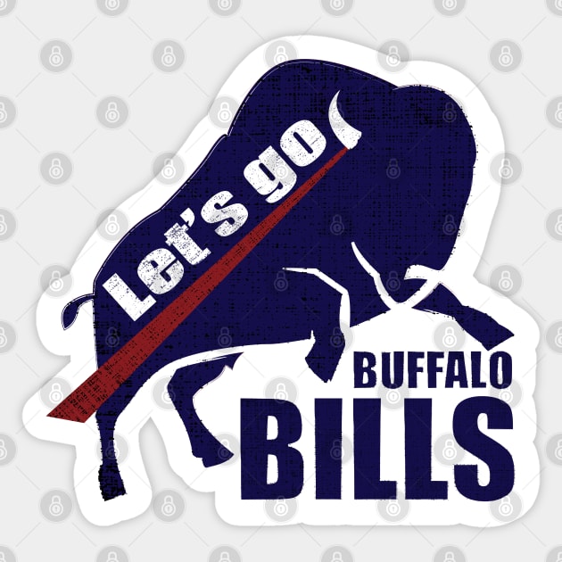 Let’s go Buffalo Bills Football Sticker by 66designer99